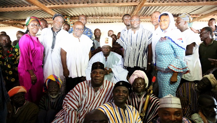 The NPP delegation with the Regent of Dagbon, Kampakuya Naa Abdulai Yakubu Andani